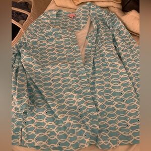 Lilly Pulitzer Fish Cardigan